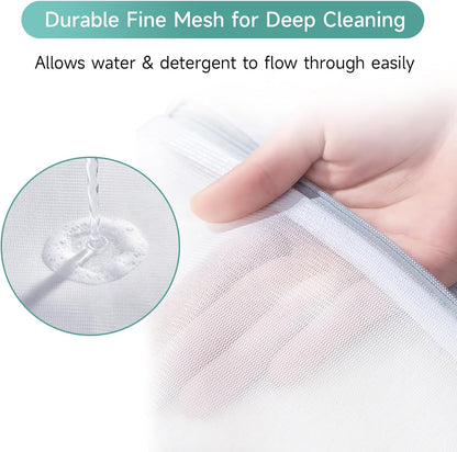 2 Pack Extra Large Mesh Laundry Bag 43 x 35 in – XXXXL Washing Bag | Jumbo for Bedding, Blankets, Clothes, Pet Items, Travel & Storage – Washer Protector Bag for Washing Machine