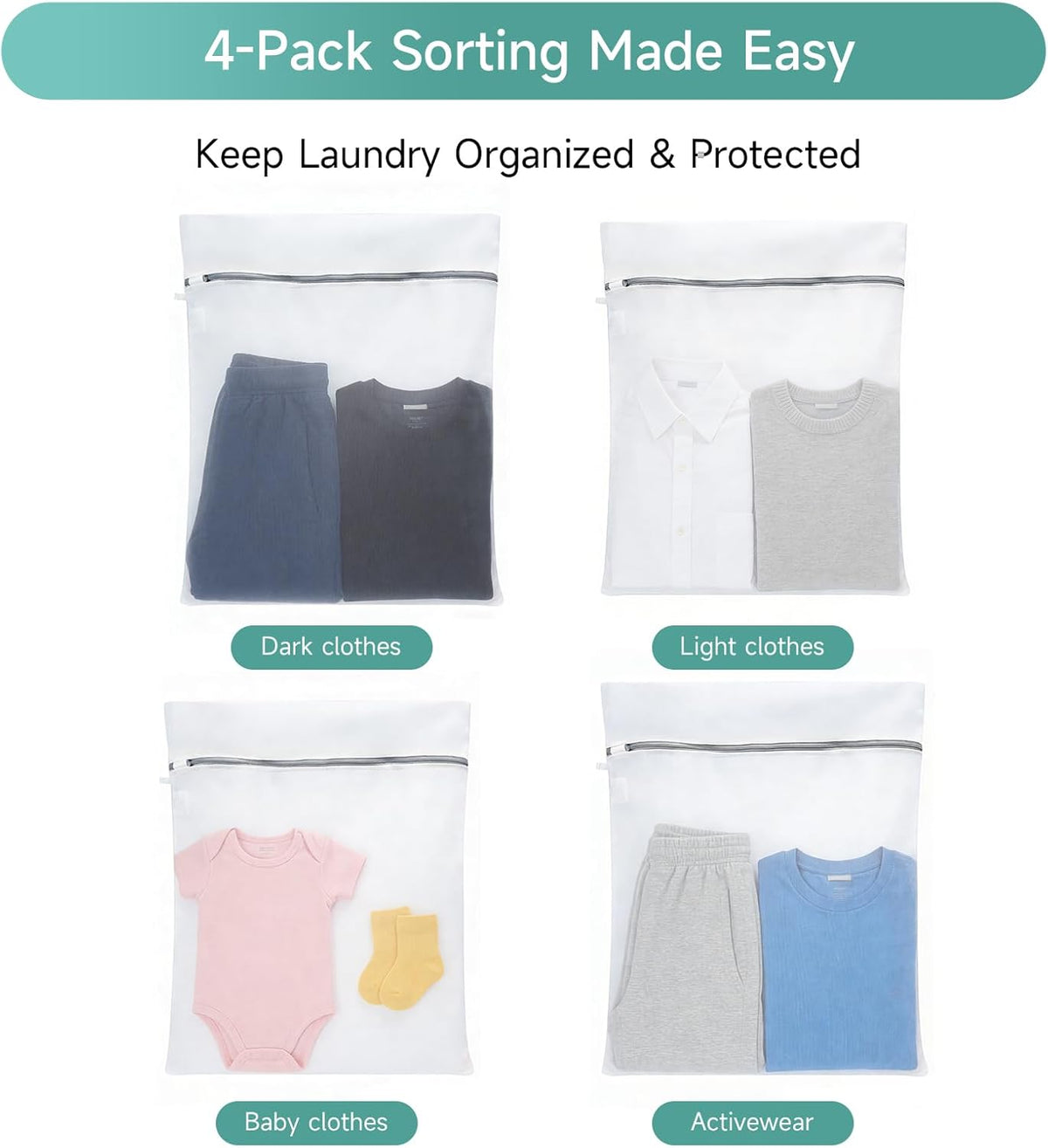 2 Pack Extra Large Mesh Laundry Bag 43 x 35 in – XXXXL Washing Bag | Jumbo for Bedding, Blankets, Clothes, Pet Items, Travel & Storage – Washer Protector Bag for Washing Machine