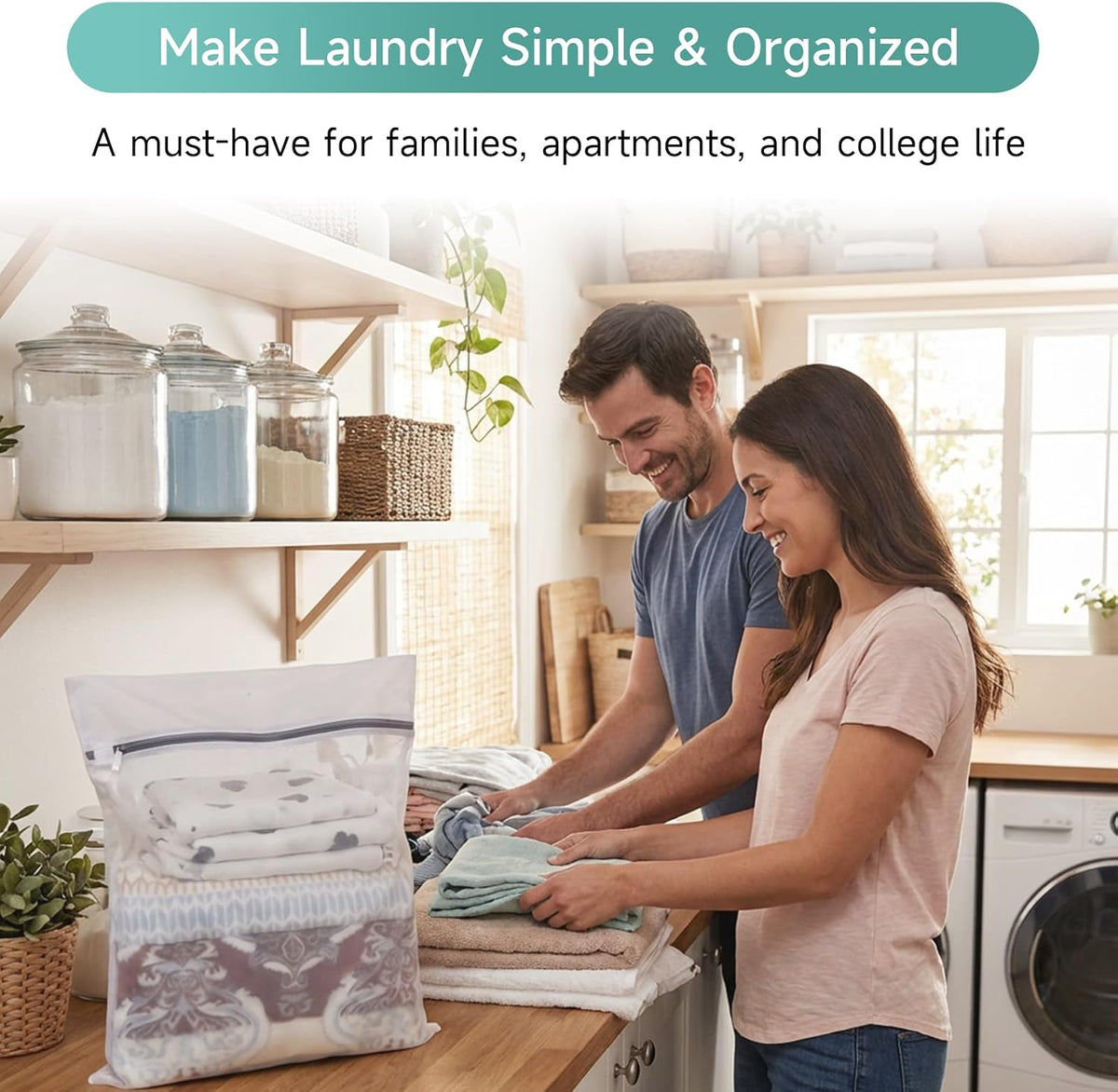 2 Pack Extra Large Mesh Laundry Bag 43 x 35 in – XXXXL Washing Bag | Jumbo for Bedding, Blankets, Clothes, Pet Items, Travel & Storage – Washer Protector Bag for Washing Machine