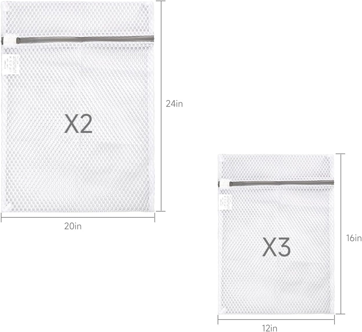 2 Pack Extra Large Mesh Laundry Bag 43 x 35 in – XXXXL Washing Bag | Jumbo for Bedding, Blankets, Clothes, Pet Items, Travel & Storage – Washer Protector Bag for Washing Machine