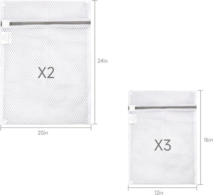 2 Pack Extra Large Mesh Laundry Bag 43 x 35 in – XXXXL Washing Bag | Jumbo for Bedding, Blankets, Clothes, Pet Items, Travel & Storage – Washer Protector Bag for Washing Machine