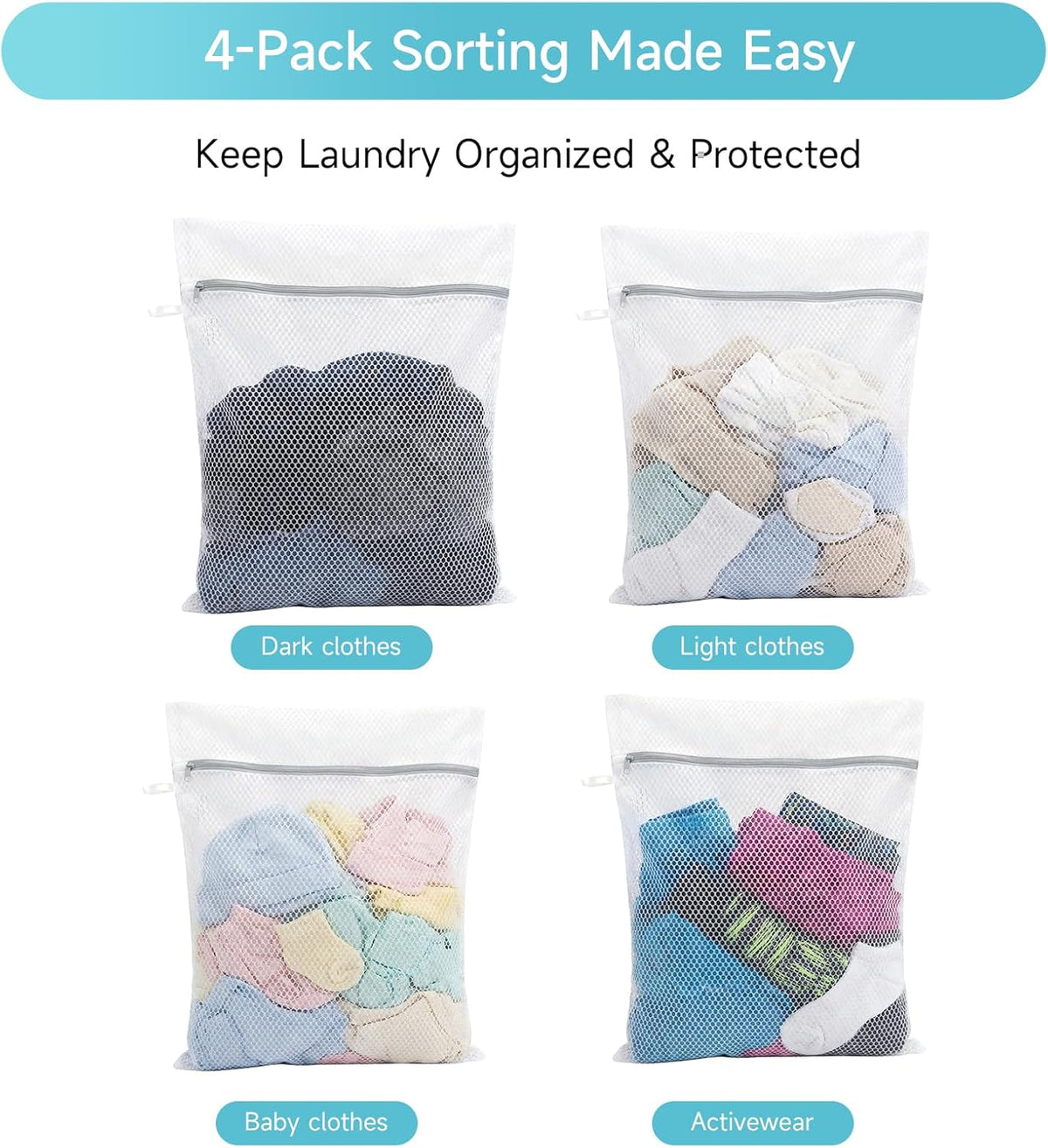 2 Pack Extra Large Mesh Laundry Bag 43 x 35 in – XXXXL Washing Bag | Jumbo for Bedding, Blankets, Clothes, Pet Items, Travel & Storage – Washer Protector Bag for Washing Machine