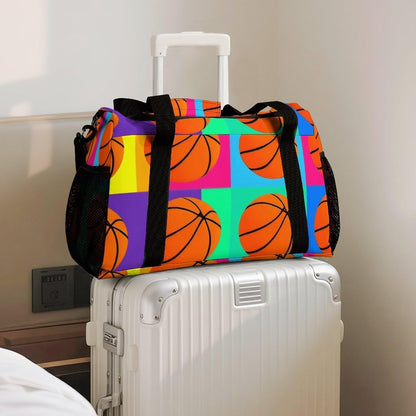 Travel Gym Bag Duffel Sports Weekender Overnight Easy Clean Material for Workout Travel