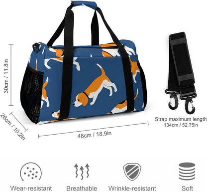 Travel Gym Bag Duffel Sports Weekender Overnight Easy Clean Material for Workout Travel