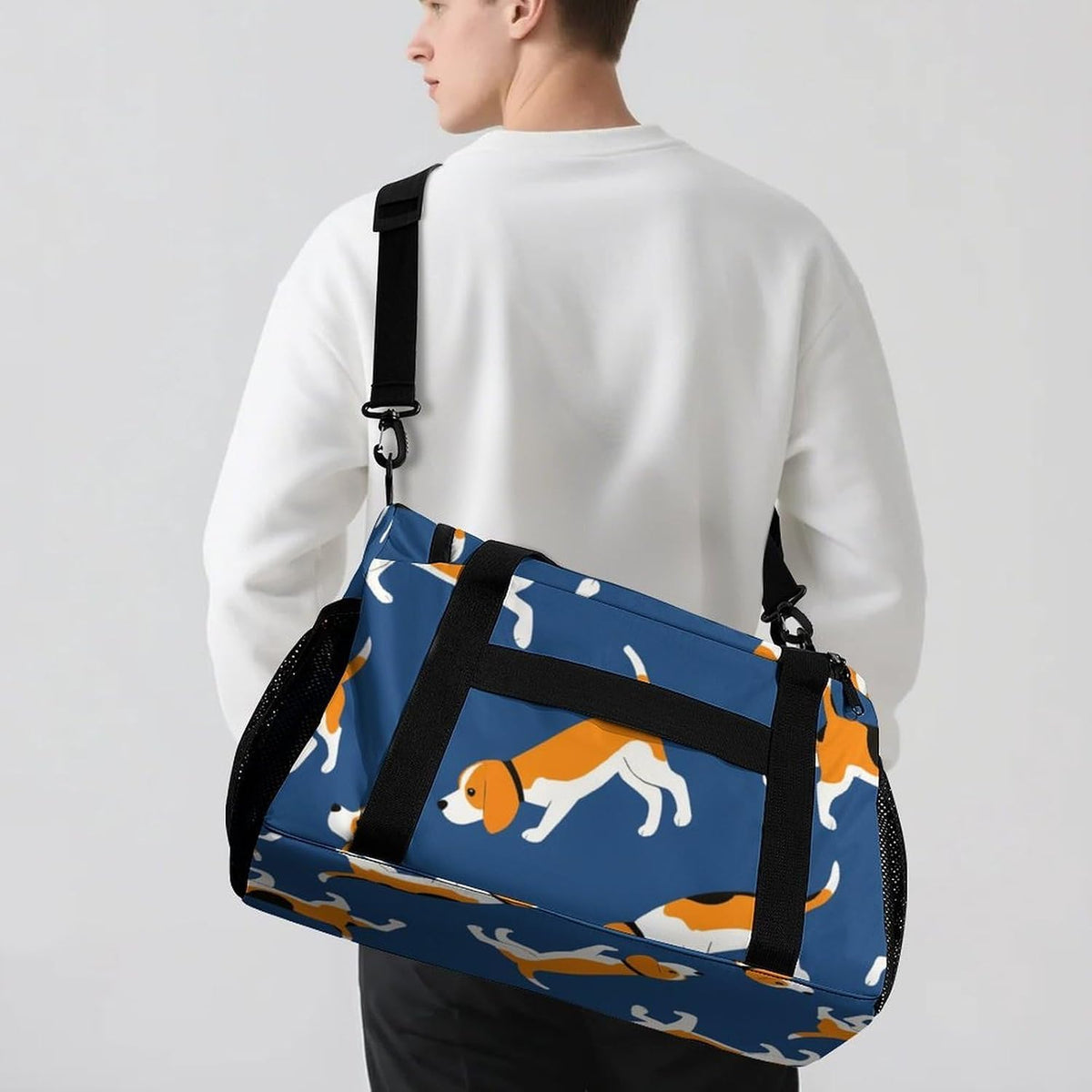 Travel Gym Bag Duffel Sports Weekender Overnight Easy Clean Material for Workout Travel