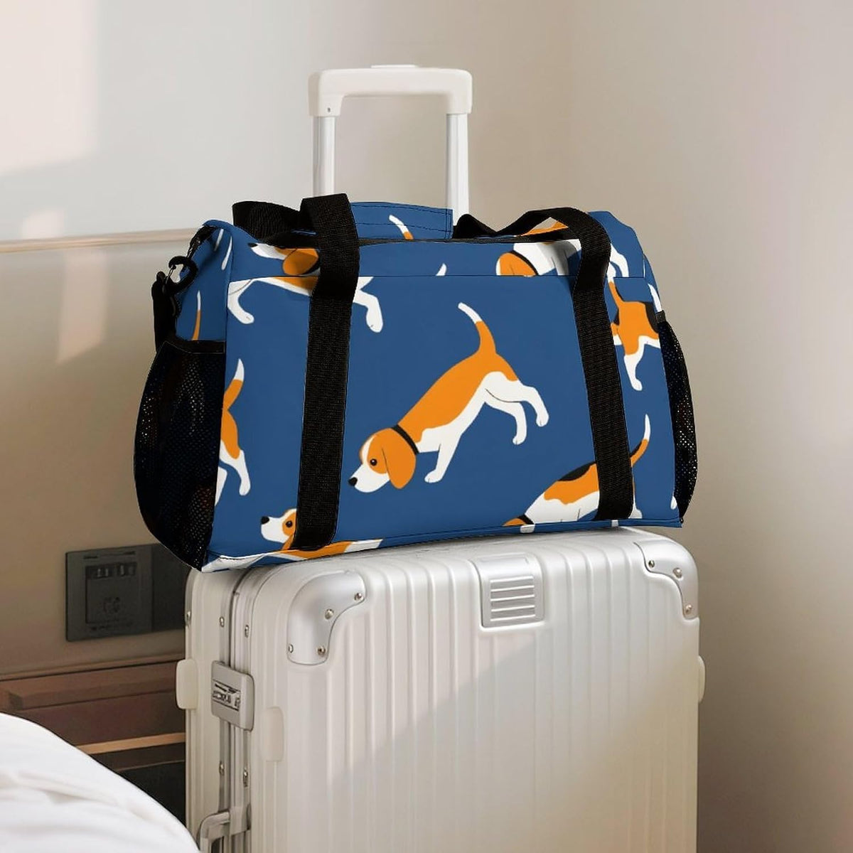 Travel Gym Bag Duffel Sports Weekender Overnight Easy Clean Material for Workout Travel