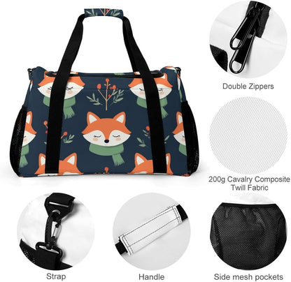 Travel Gym Bag Duffel Sports Weekender Overnight Easy Clean Material for Workout Travel
