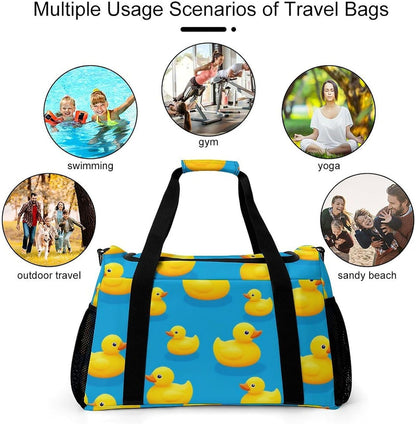 Travel Gym Bag Duffel Sports Weekender Overnight Easy Clean Material for Workout Travel