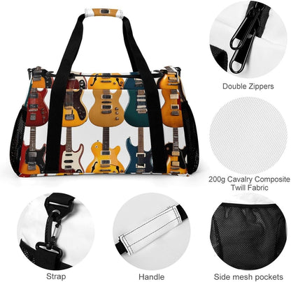 Travel Gym Bag Duffel Sports Weekender Overnight Easy Clean Material for Workout Travel
