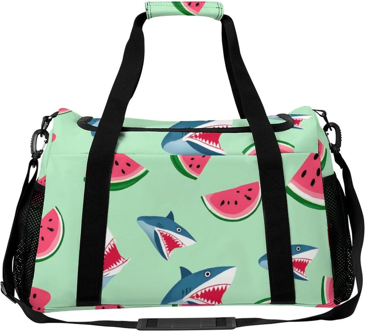 Travel Gym Bag Duffel Sports Weekender Overnight Easy Clean Material for Workout Travel