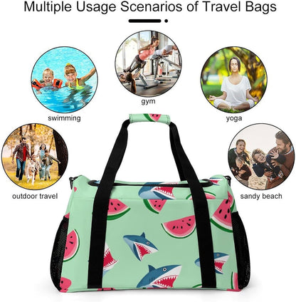 Travel Gym Bag Duffel Sports Weekender Overnight Easy Clean Material for Workout Travel