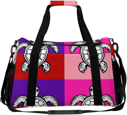 Travel Gym Bag Duffel Sports Weekender Overnight Easy Clean Material for Workout Travel