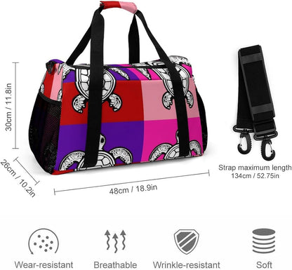 Travel Gym Bag Duffel Sports Weekender Overnight Easy Clean Material for Workout Travel