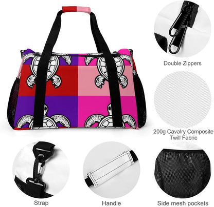 Travel Gym Bag Duffel Sports Weekender Overnight Easy Clean Material for Workout Travel