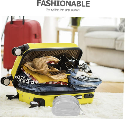 Underwear Bag Set 2-pack Lingerie Storage Bag Travel Organizer Bra Protector Zipper Closing Compact Packing Accessory for Women