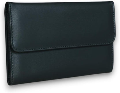 Family Passport Holder – Wallet for 4 Passports, Visas, Tickets, and Money – Passport Holder for Families – Travel Wallet to Store Passports – Travel Document Organizer (Black)
