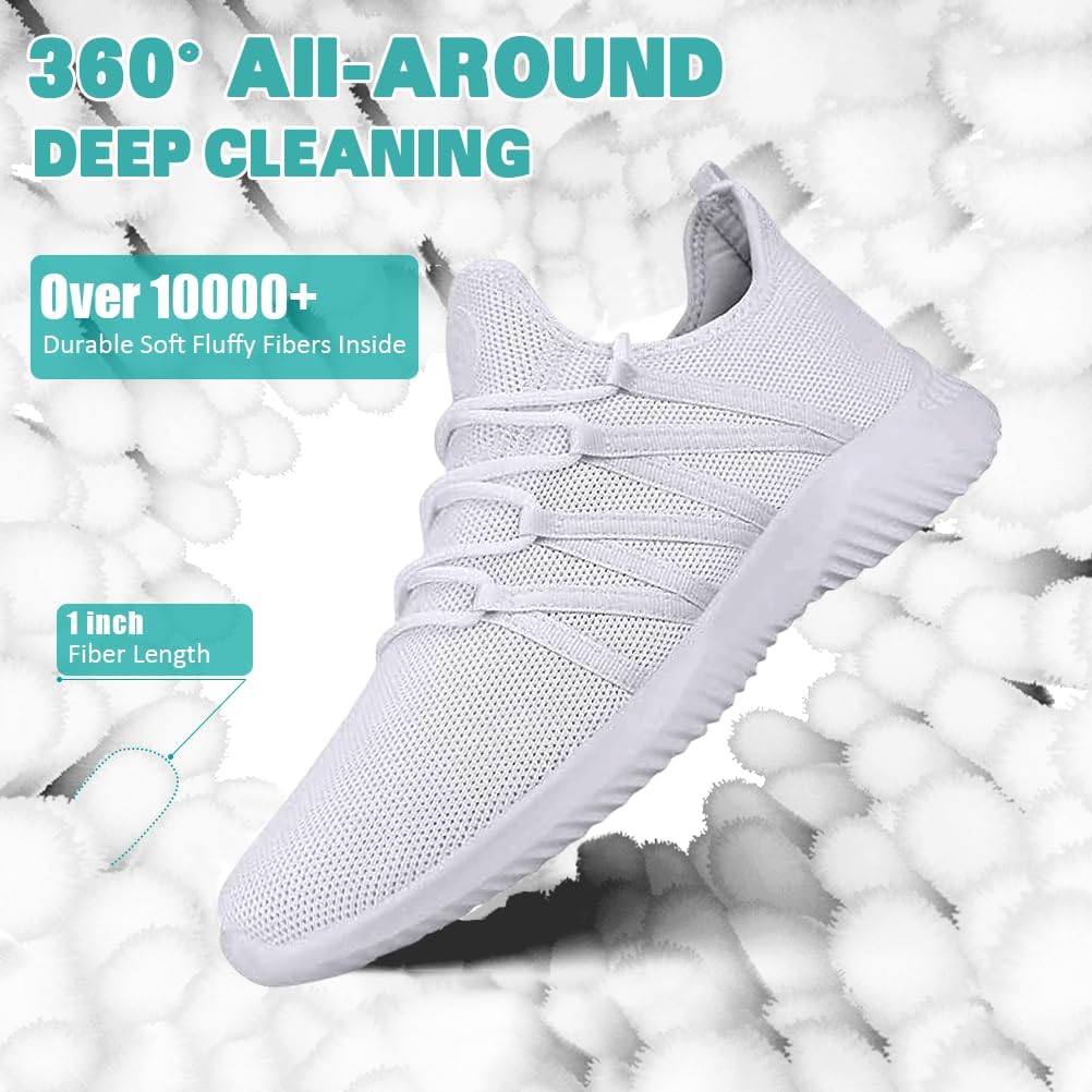 Shoe Washing Machine Bag 2 Pack, 360°Deep Clean Durable Shoes Laundry Bag for Washer and Dryer, Reusable Shoe Cleaner Bags, Sneaker Washing Machine Bag, Yellow