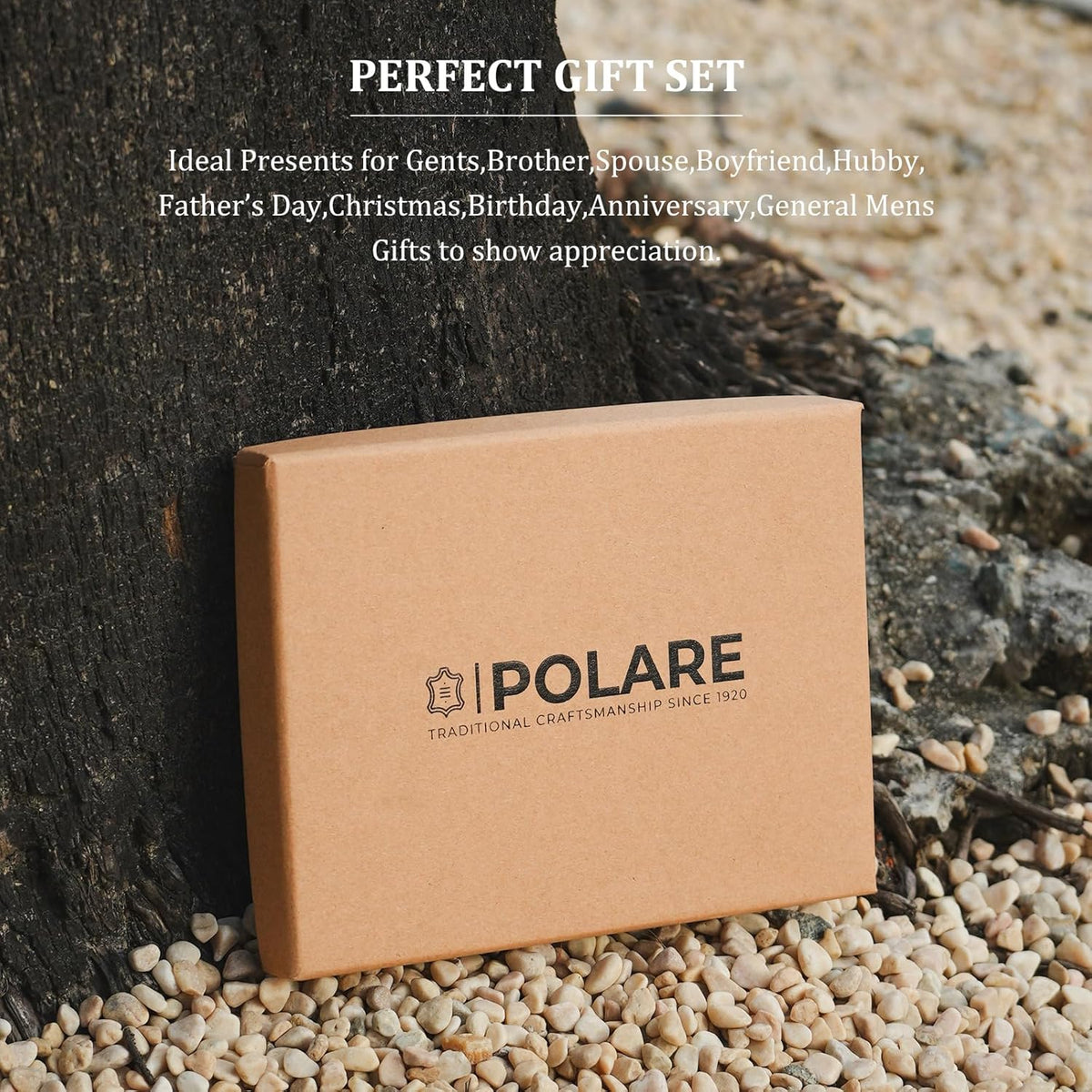 Polare Full Grain Leather Slim and Soft RFID Blocking wallet For Men Snap Bifold Travel Wallet Passport Holders 2 Passports (Dark Brown)