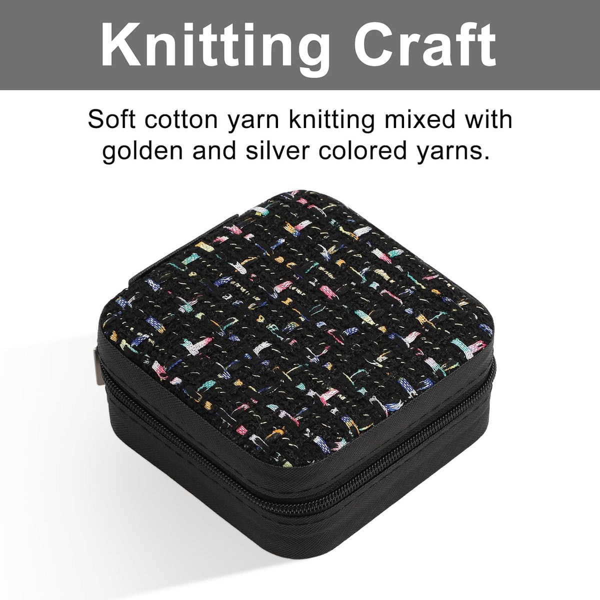 Stylish Portable Mini jewelry box, Travel jewelry organizer (Purple) | Travel jewelry case with cotton yarn knitting top, Thank you gifts for women, Birthday gifts for girls.