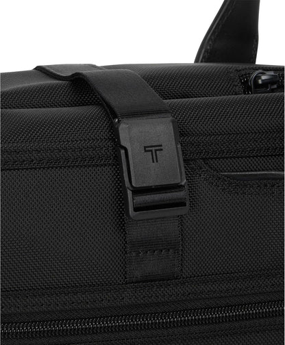 Alpha Tri-Fold Garment Bag Carry-On - Dress or Suit Bag for Men and Women - Midnight Black