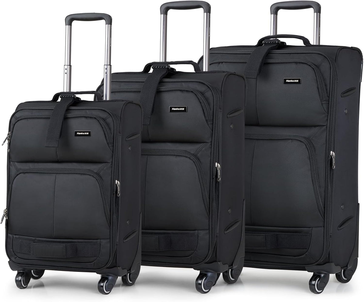 16 Inch Underseat Carry On Luggage With Wheels, Small Rolling Suitcase Lightweight Under Seat Carry On Bag, Airline Approved Personal Item Overnight Softside Travel Luggage Bag,Black