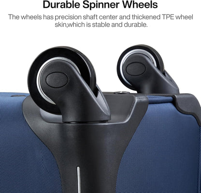 16 Inch Underseat Carry On Luggage With Wheels, Small Rolling Suitcase Lightweight Under Seat Carry On Bag, Airline Approved Personal Item Overnight Softside Travel Luggage Bag,Black