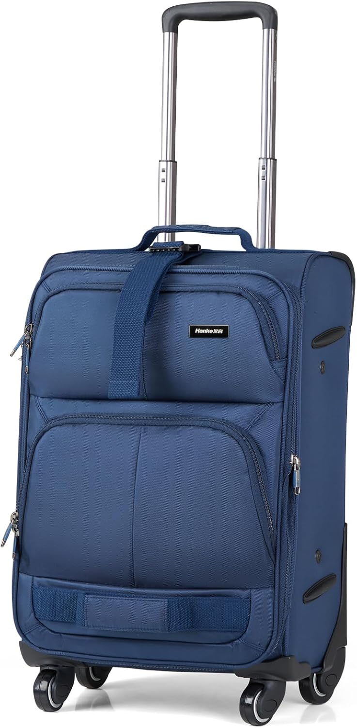 16 Inch Underseat Carry On Luggage With Wheels, Small Rolling Suitcase Lightweight Under Seat Carry On Bag, Airline Approved Personal Item Overnight Softside Travel Luggage Bag,Black
