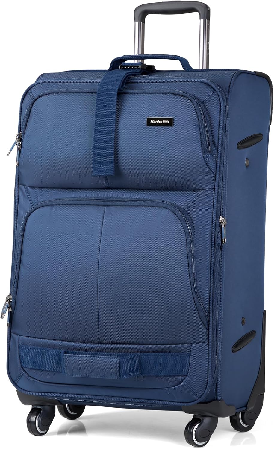 16 Inch Underseat Carry On Luggage With Wheels, Small Rolling Suitcase Lightweight Under Seat Carry On Bag, Airline Approved Personal Item Overnight Softside Travel Luggage Bag,Black