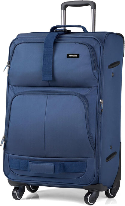 16 Inch Underseat Carry On Luggage With Wheels, Small Rolling Suitcase Lightweight Under Seat Carry On Bag, Airline Approved Personal Item Overnight Softside Travel Luggage Bag,Black