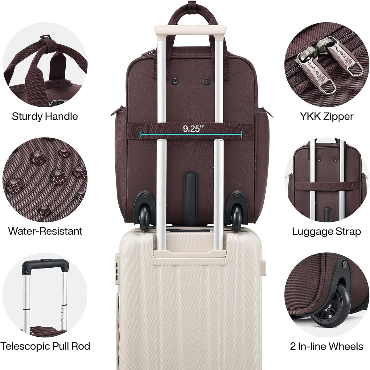 16 Inch Underseat Carry On Luggage With Wheels, Small Rolling Suitcase Lightweight Under Seat Carry On Bag, Airline Approved Personal Item Overnight Softside Travel Luggage Bag,Black