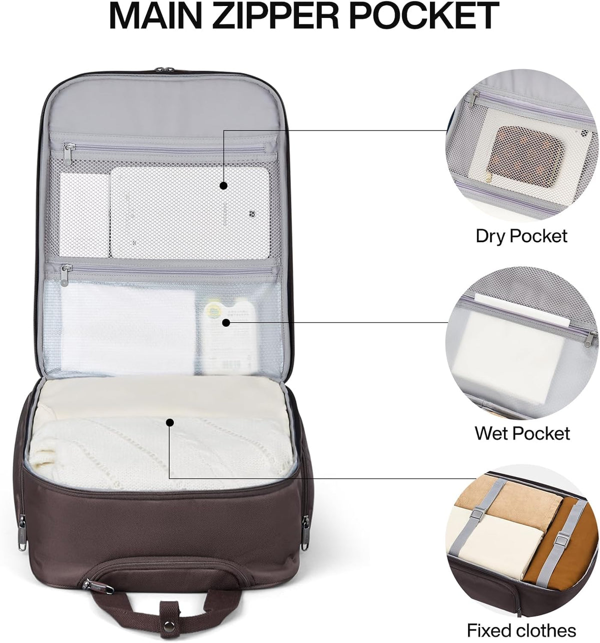 16 Inch Underseat Carry On Luggage With Wheels, Small Rolling Suitcase Lightweight Under Seat Carry On Bag, Airline Approved Personal Item Overnight Softside Travel Luggage Bag,Black