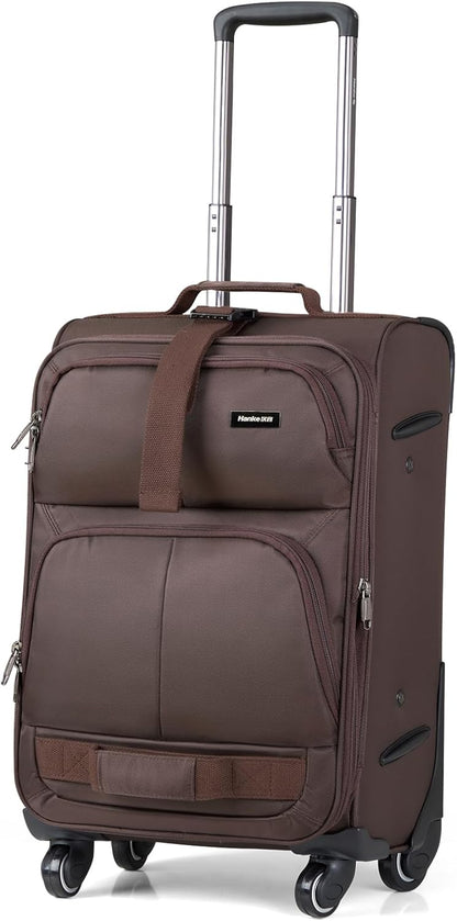 16 Inch Underseat Carry On Luggage With Wheels, Small Rolling Suitcase Lightweight Under Seat Carry On Bag, Airline Approved Personal Item Overnight Softside Travel Luggage Bag,Black