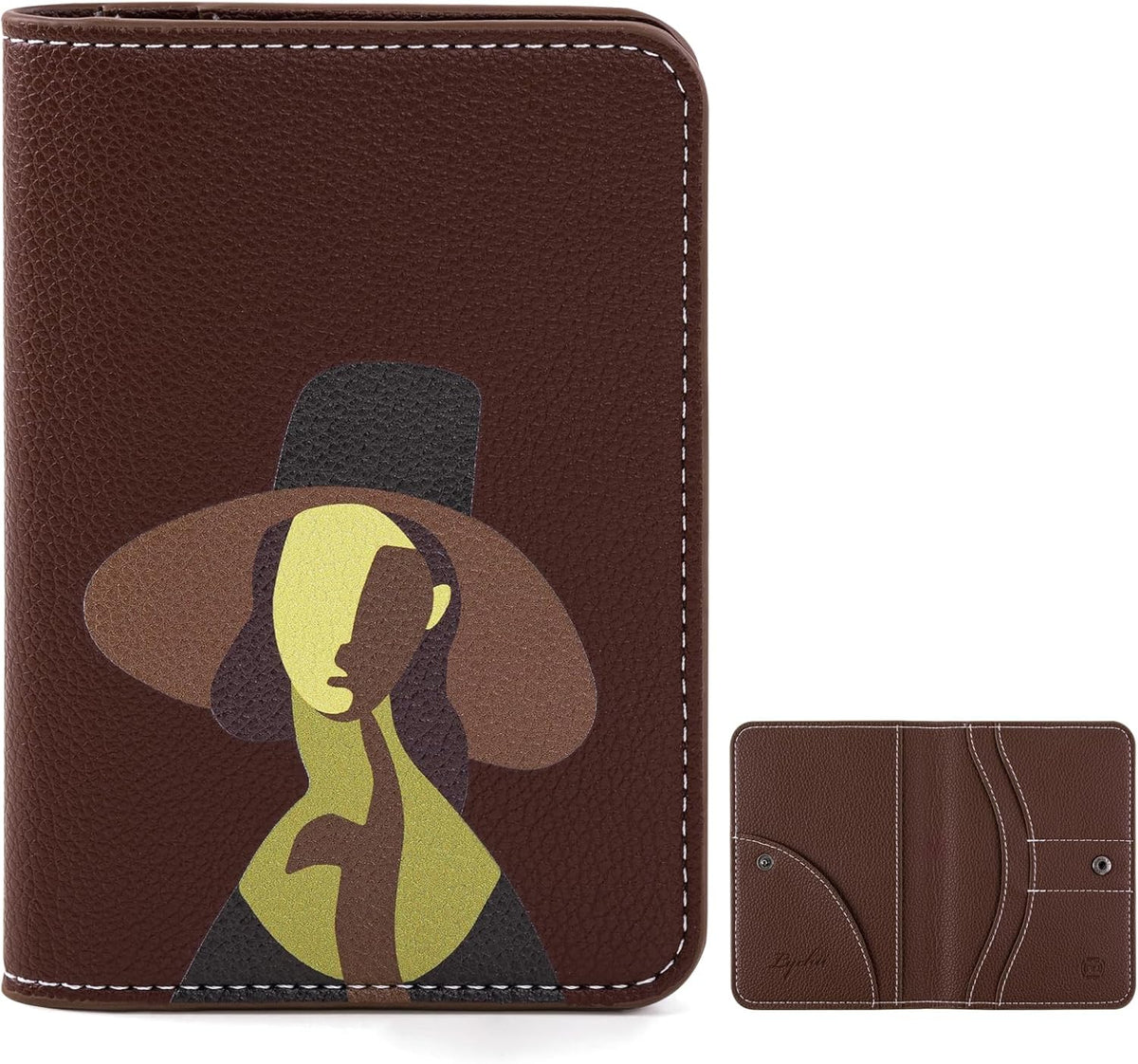 Slim Passport Holder RFID Blocking Travel Wallet - PU Leather Protector Case for Quick TSA Access, Secure Boarding Passes & ID Cards for Men Women International Travel