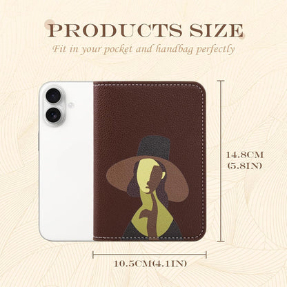 Slim Passport Holder RFID Blocking Travel Wallet - PU Leather Protector Case for Quick TSA Access, Secure Boarding Passes & ID Cards for Men Women International Travel