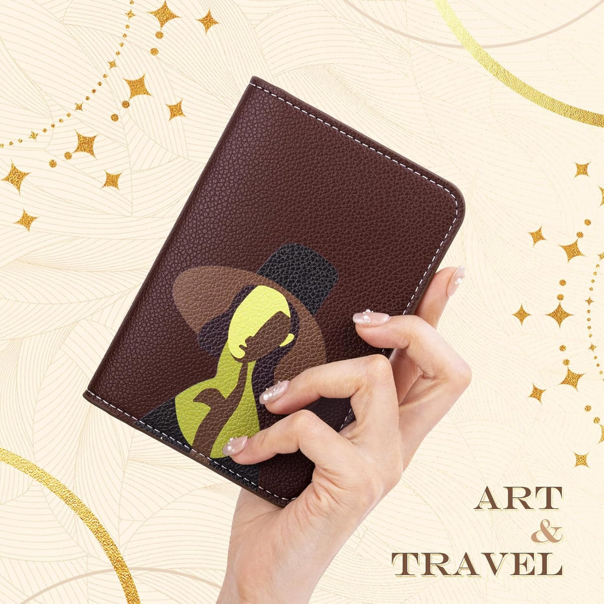 Slim Passport Holder RFID Blocking Travel Wallet - PU Leather Protector Case for Quick TSA Access, Secure Boarding Passes & ID Cards for Men Women International Travel