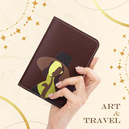 Slim Passport Holder RFID Blocking Travel Wallet - PU Leather Protector Case for Quick TSA Access, Secure Boarding Passes & ID Cards for Men Women International Travel