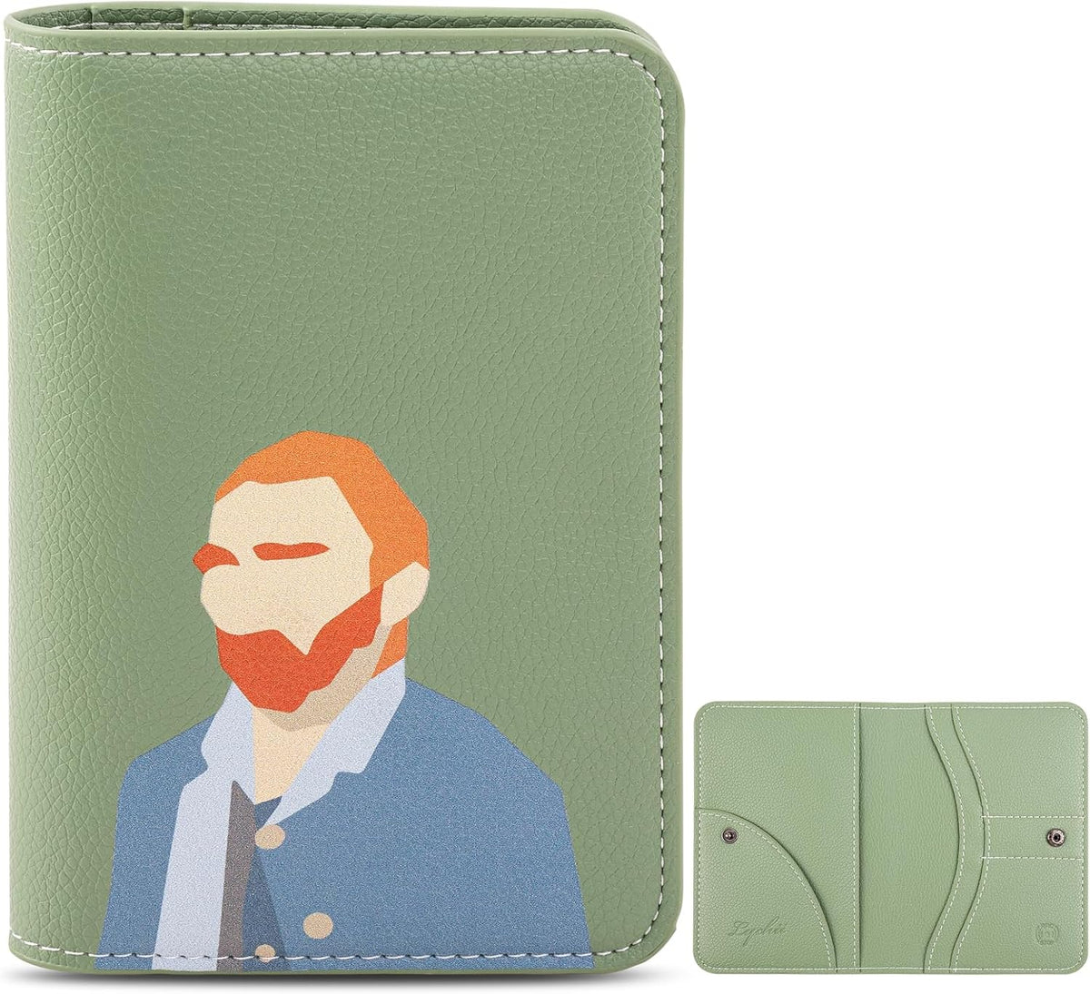 Slim Passport Holder RFID Blocking Travel Wallet - PU Leather Protector Case for Quick TSA Access, Secure Boarding Passes & ID Cards for Men Women International Travel
