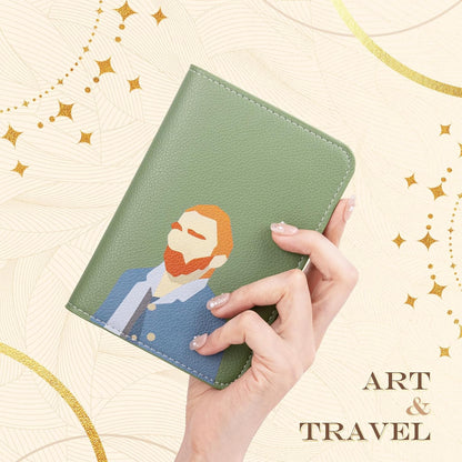 Slim Passport Holder RFID Blocking Travel Wallet - PU Leather Protector Case for Quick TSA Access, Secure Boarding Passes & ID Cards for Men Women International Travel