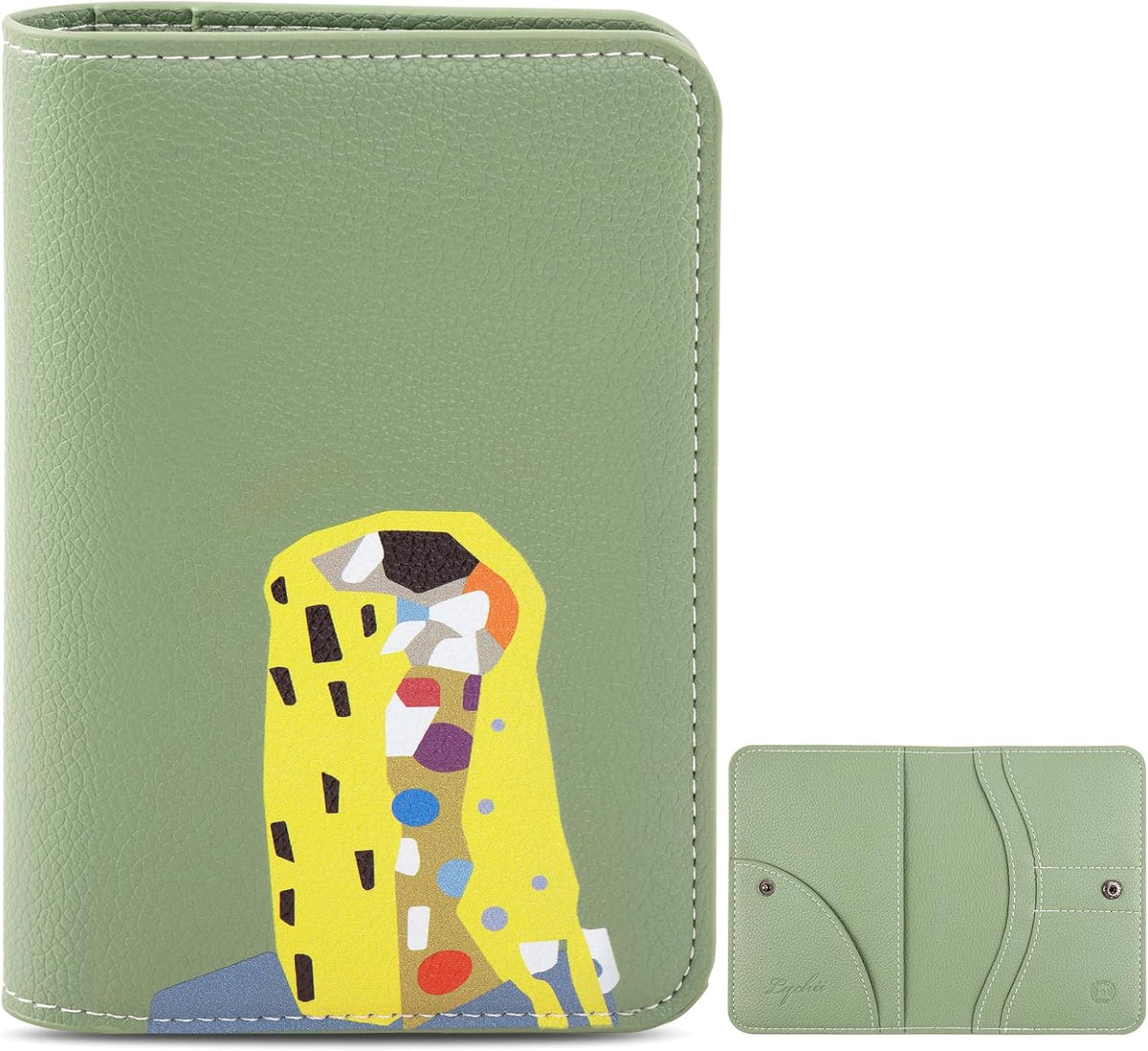 Slim Passport Holder RFID Blocking Travel Wallet - PU Leather Protector Case for Quick TSA Access, Secure Boarding Passes & ID Cards for Men Women International Travel