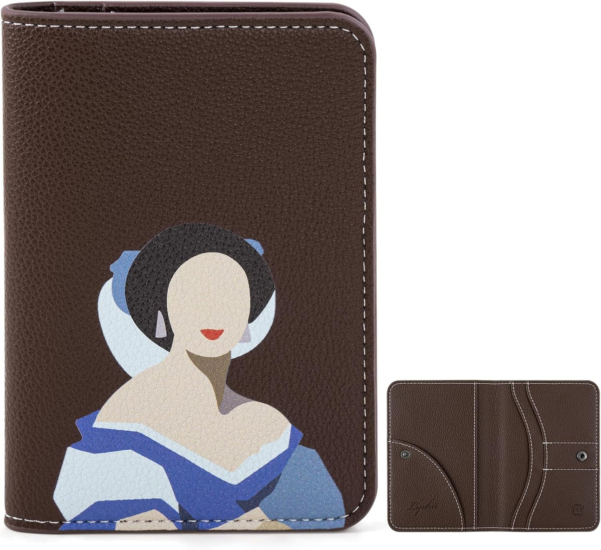 Slim Passport Holder RFID Blocking Travel Wallet - PU Leather Protector Case for Quick TSA Access, Secure Boarding Passes & ID Cards for Men Women International Travel