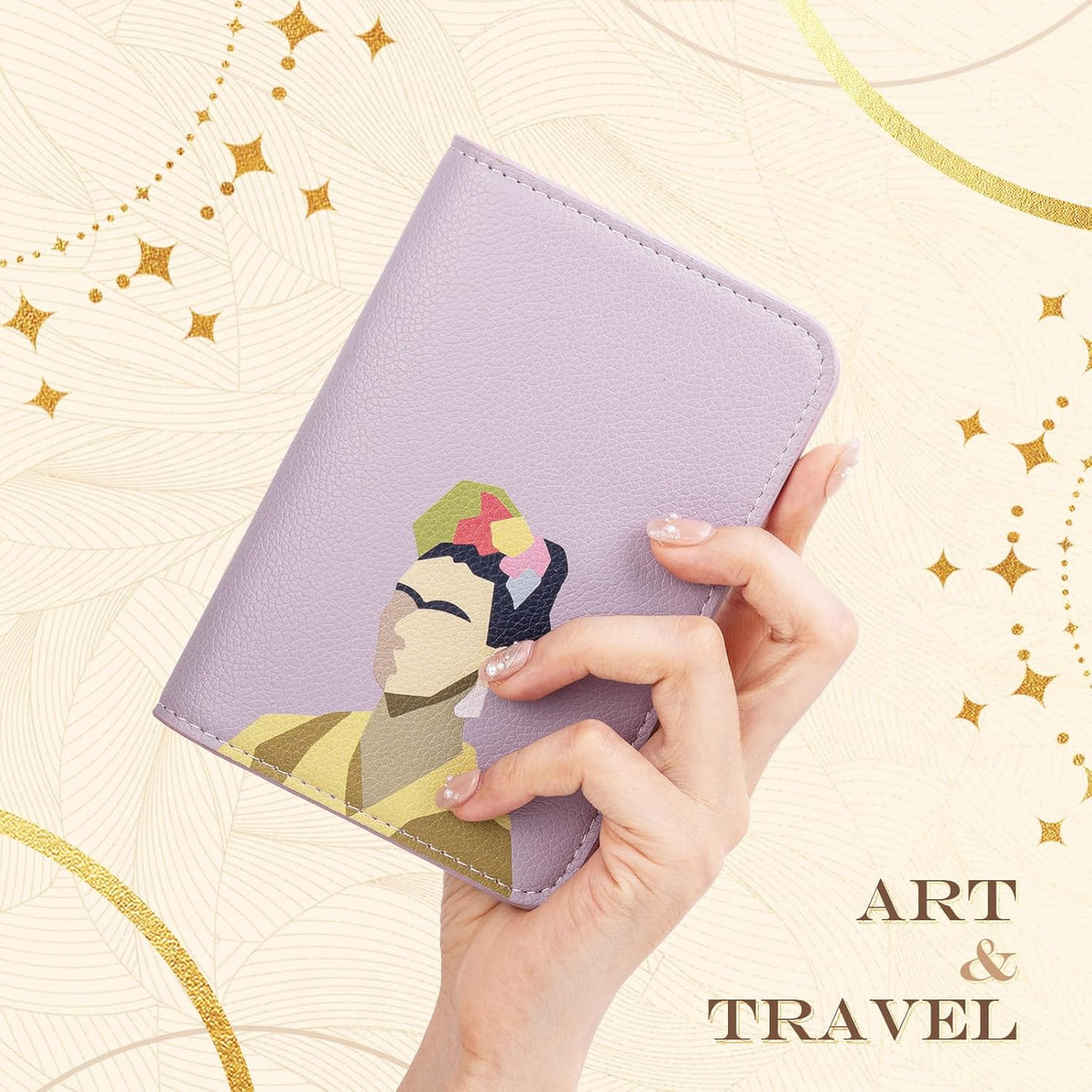 Slim Passport Holder RFID Blocking Travel Wallet - PU Leather Protector Case for Quick TSA Access, Secure Boarding Passes & ID Cards for Men Women International Travel