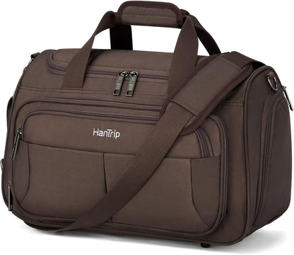 Carry on Duffel Bag Foldable Duffle Bags for Travel, Under Seat Personal Item Bags for Airplanes, Weekender Overnight Mens Travel Tote Bag for Women Softside Carry on Luggage (Caribbean Blue)