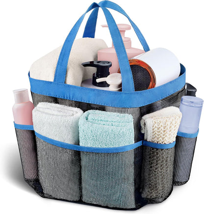 Mesh Shower Caddy Portable, Quick Dry Hanging Shower Tote Bag for College Dorm Room Essentials, Large Capacity Shower Caddy Dorm for Bathroom Gym Swimming