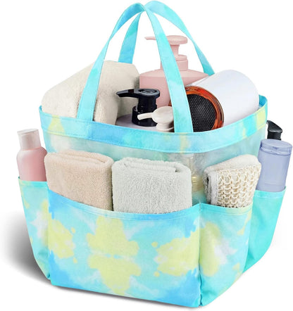 Mesh Shower Caddy Portable, Quick Dry Hanging Shower Tote Bag for College Dorm Room Essentials, Large Capacity Shower Caddy Dorm for Bathroom Gym Swimming