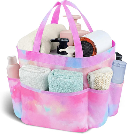 Mesh Shower Caddy Portable, Quick Dry Hanging Shower Tote Bag for College Dorm Room Essentials, Large Capacity Shower Caddy Dorm for Bathroom Gym Swimming