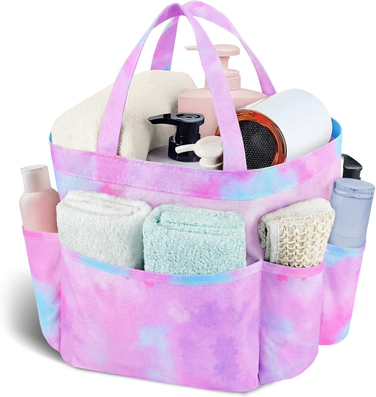 Mesh Shower Caddy Portable, Quick Dry Hanging Shower Tote Bag for College Dorm Room Essentials, Large Capacity Shower Caddy Dorm for Bathroom Gym Swimming