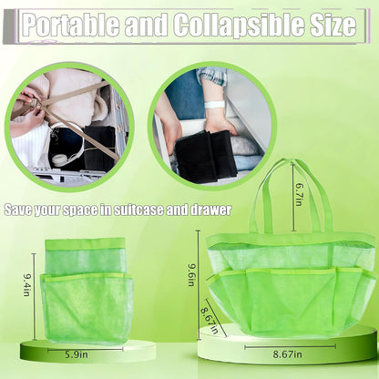 Mesh Shower Caddy Portable, Quick Dry Hanging Shower Tote Bag for College Dorm Room Essentials, Large Capacity Shower Caddy Dorm for Bathroom Gym Swimming