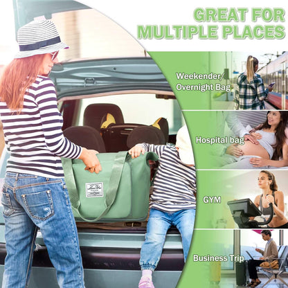 Large Capacity Folding Travel Bag,Expansion Travel Duffel Bag with Dry and Wet Separation Portable Travel Duffel Bag