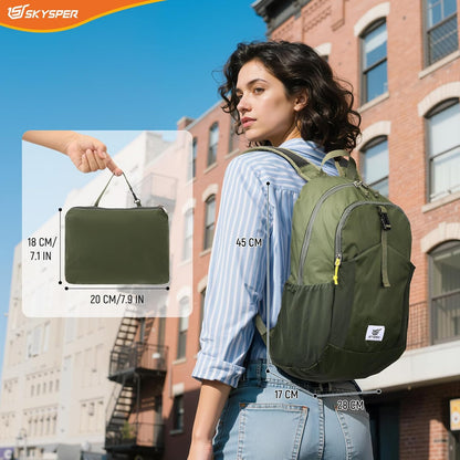 Small Hiking Backpack for Men Women 20L RFID Packable Daypack Ultralight Foldable Back Pack Lightweight Collapsible Travel Day Pack