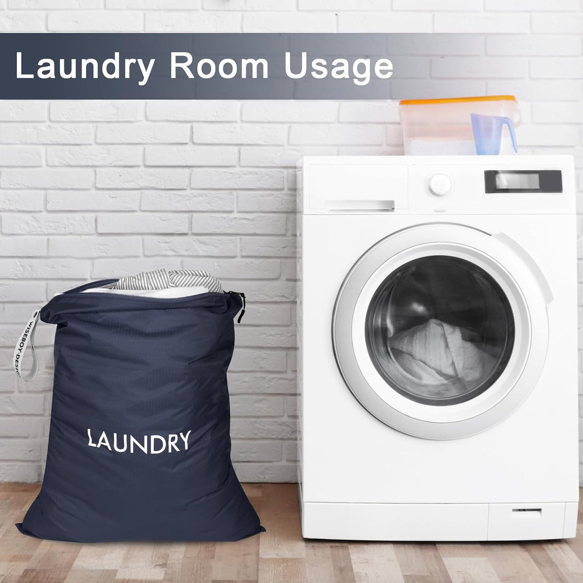 2 Pack Travel Laundry Bags for Dirty Clothes, Water-Resistant Nylon Wet Dry Bag with Zipper, Odor-Proof Washable Pouch for Gym, Swimming, College Dorm & Suitcase Organization